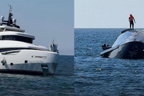 VIDEO Momentul în care un yacht de aproape un milion de dolari s-a scufundat la 15 minute după lansare